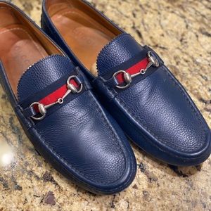 Gucci Leather driver with Web